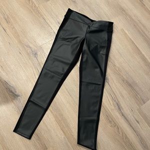 Athleta leather front leggings. Size small.